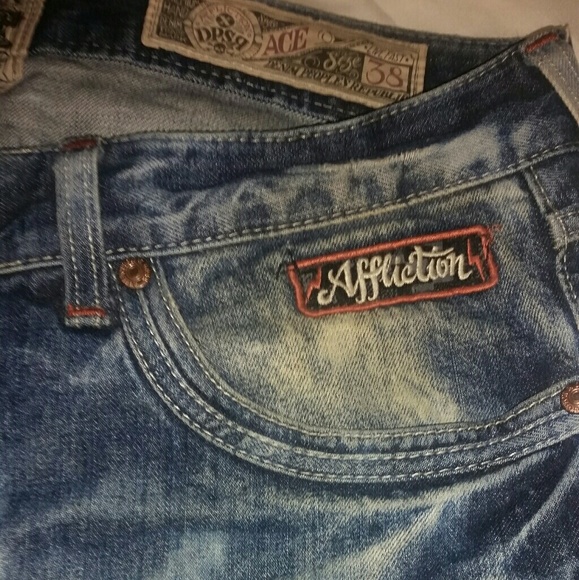 Men's Ace Affliction Motor Club Jeans - Picture 2 of 6